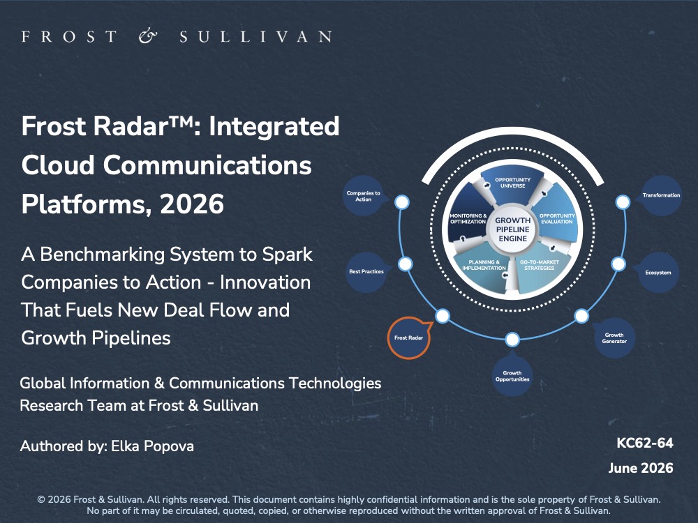 Frost Radar - Integrated Cloud Communications Platforms 2026 Wildix Workstation Tech